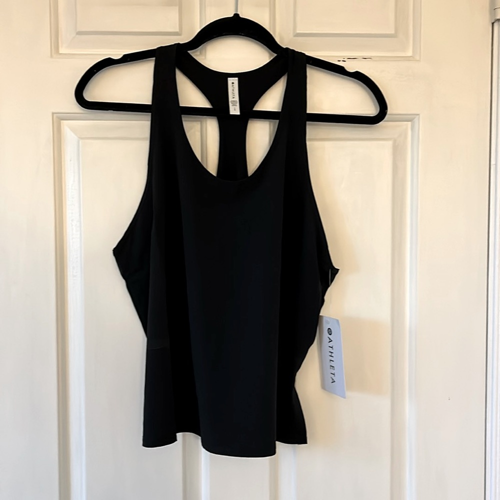 NWT Navigate Tank by Athleta in black.